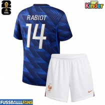 Frankreich Adrien Rabiot #14 Heimtrikotsatz Kinder WM 2026 Kurzarm (+ Kurze Hosen)